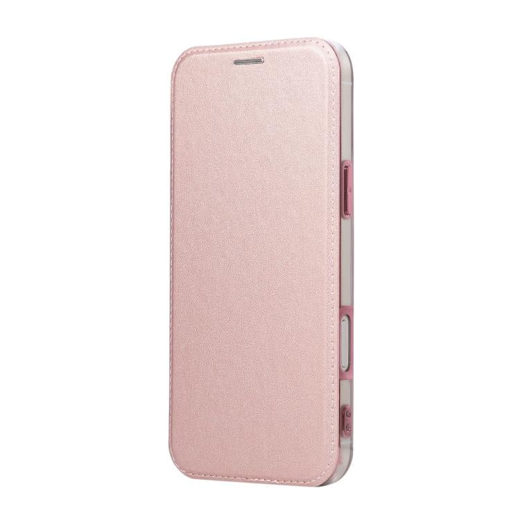 超薄型回転ホルダー 磁気メッキ ヴィーガンレザー スマホケース、iPhone 17e / 16e用、iPhone 17 Pro Max用、iPhone 17 Pro用、iPhone 17用、iPhone Air用、iPhone 16 Pro Max用