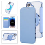 超薄型回転ホルダー 磁気メッキ ヴィーガンレザー スマホケース、iPhone 16 Pro用、iPhone 16 Plus用、iPhone 16用、iPhone 15 Pro Max用、iPhone 15 Pro用、iPhone 15 Plus / 14 Plus用
