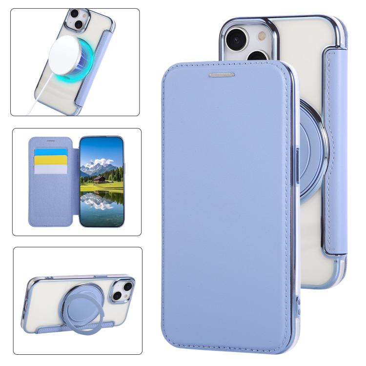 超薄型回転ホルダーマグネットメッキヴィーガンレザー携帯ケース、iPhone 15用、iPhone 14 / 13用、iPhone 14 Pro用、iPhone 14 Pro Max用、iPhone 13 Pro Max用、iPhone 13 Pro用