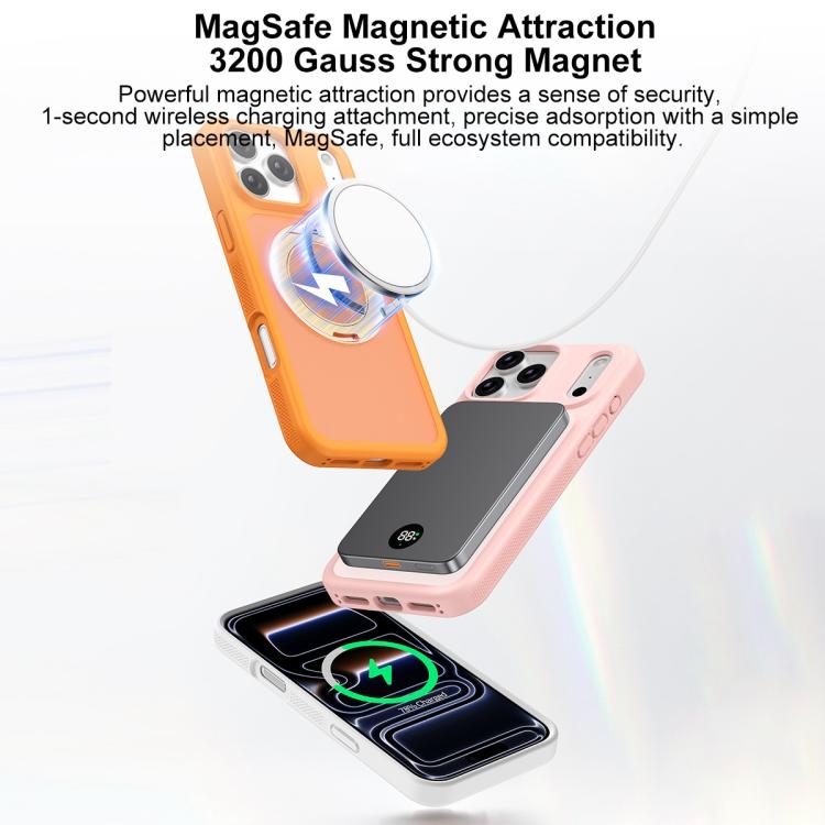 肌に優しい防汚回転ホルダー 磁気アーマー スマホケース、iPhone 17 Pro Max用、iPhone 17 Pro用