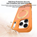 肌に優しい防汚回転ホルダー 磁気アーマー スマホケース、iPhone 17 Pro Max用、iPhone 17 Pro用