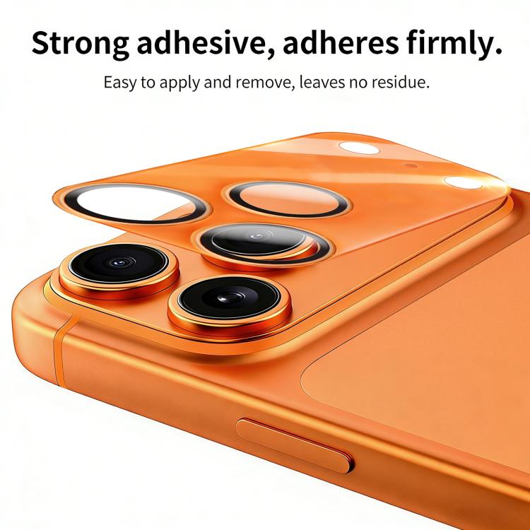 XDcase 2枚セット 一体型半透明フロストアクリルカメラレンズプロテクター、iPhone 17 Pro Max用、iPhone 17 Pro用