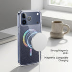 グリッター磁気 TPUスマホケース、iPhone 17 Pro Max用、iPhone 17 Pro用