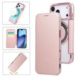 超薄型磁気メッキ ヴィーガンレザー スマホケース、iPhone 17 Pro Max用、iPhone 17 Pro用、iPhone 17用、iPhone Air用、iPhone 16e用、iPhone 16 Pro Max用