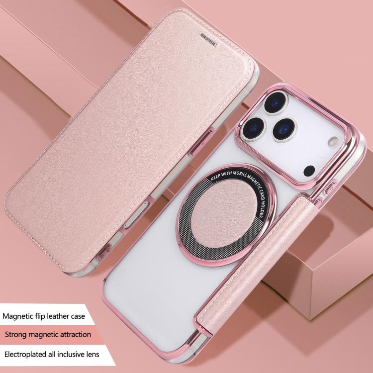 超薄型磁気メッキ ヴィーガンレザー スマホケース、iPhone 17 Pro Max用、iPhone 17 Pro用、iPhone 17用、iPhone Air用、iPhone 16e用、iPhone 16 Pro Max用
