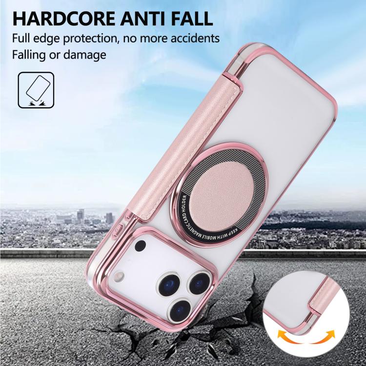 超薄型磁気メッキ ヴィーガンレザー スマホケース、iPhone 17 Pro Max用、iPhone 17 Pro用、iPhone 17用、iPhone Air用、iPhone 16e用、iPhone 16 Pro Max用
