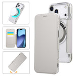 超薄型磁気メッキ ヴィーガンレザー スマホケース、iPhone 17 Pro Max用、iPhone 17 Pro用、iPhone 17用、iPhone Air用、iPhone 16e用、iPhone 16 Pro Max用