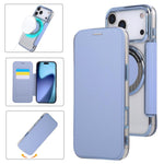 超薄型磁気メッキ ヴィーガンレザー スマホケース、iPhone 17 Pro Max用、iPhone 17 Pro用、iPhone 17用、iPhone Air用、iPhone 16e用、iPhone 16 Pro Max用