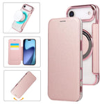 超薄型磁気メッキ ヴィーガンレザー スマホケース、iPhone 17 Pro Max用、iPhone 17 Pro用、iPhone 17用、iPhone Air用、iPhone 16e用、iPhone 16 Pro Max用
