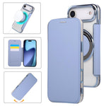 超薄型磁気メッキ ヴィーガンレザー スマホケース、iPhone 17 Pro Max用、iPhone 17 Pro用、iPhone 17用、iPhone Air用、iPhone 16e用、iPhone 16 Pro Max用