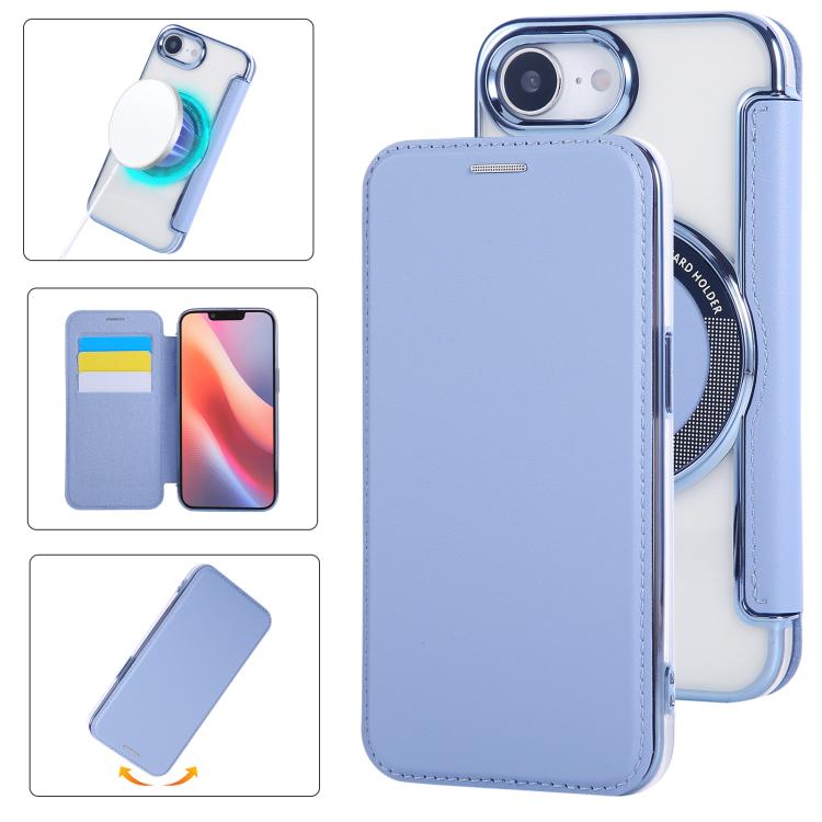超薄型磁気メッキ ヴィーガンレザー スマホケース、iPhone 17 Pro Max用、iPhone 17 Pro用、iPhone 17用、iPhone Air用、iPhone 16e用、iPhone 16 Pro Max用