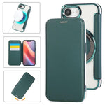 超薄型磁気メッキ ヴィーガンレザー スマホケース、iPhone 17 Pro Max用、iPhone 17 Pro用、iPhone 17用、iPhone Air用、iPhone 16e用、iPhone 16 Pro Max用