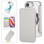 超薄型磁気メッキ ヴィーガンレザー スマホケース、iPhone 17 Pro Max用、iPhone 17 Pro用、iPhone 17用、iPhone Air用、iPhone 16e用、iPhone 16 Pro Max用