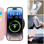 超薄型磁気メッキ ヴィーガンレザー スマホケース、iPhone 16 Pro用、iPhone 16 Plus用、iPhone 16用、iPhone 15 Pro Max用、iPhone 15 Pro用、iPhone 15 Plus / 14 Plus用