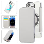 超薄型磁気メッキ ヴィーガンレザー スマホケース、iPhone 16 Pro用、iPhone 16 Plus用、iPhone 16用、iPhone 15 Pro Max用、iPhone 15 Pro用、iPhone 15 Plus / 14 Plus用