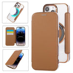超薄型磁気メッキ ヴィーガンレザー スマホケース、iPhone 16 Pro用、iPhone 16 Plus用、iPhone 16用、iPhone 15 Pro Max用、iPhone 15 Pro用、iPhone 15 Plus / 14 Plus用