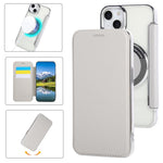 超薄型磁気メッキ ヴィーガンレザー スマホケース、iPhone 16 Pro用、iPhone 16 Plus用、iPhone 16用、iPhone 15 Pro Max用、iPhone 15 Pro用、iPhone 15 Plus / 14 Plus用
