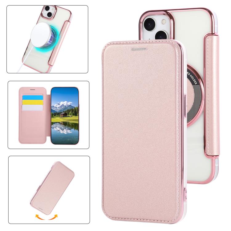 超薄型磁気メッキ ヴィーガンレザー スマホケース、iPhone 15用、iPhone 14 / 13用、iPhone 14 Pro用、iPhone 14 Pro Max用、iPhone 13 Pro Max用、iPhone 13 Pro用