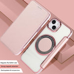 超薄型磁気メッキ ヴィーガンレザー スマホケース、iPhone 15用、iPhone 14 / 13用、iPhone 14 Pro用、iPhone 14 Pro Max用、iPhone 13 Pro Max用、iPhone 13 Pro用