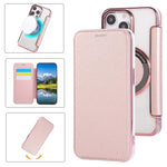 超薄型磁気メッキ ヴィーガンレザー スマホケース、iPhone 15用、iPhone 14 / 13用、iPhone 14 Pro用、iPhone 14 Pro Max用、iPhone 13 Pro Max用、iPhone 13 Pro用