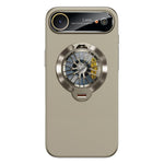 グレーズPCカメラ窓 ジャイロキックスタンド 磁気スマホケース、iPhone 17 Pro Max用、iPhone 17 Pro用、iPhone 17用、iPhone Air用、iPhone 16 Pro Max用、iPhone 16 Pro用