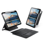 DUX DUCIS DKシリーズバックライト磁気ワイヤレスキーボードヴィーガンレザータブレットケース、iPad Pro 13 2025 / 2024対応、iPad Pro 11 2025 / 2024対応、iPad 2025 / 2022対応、iPad Air 11 2025 / 2024対応、iPad Air 13 2025 / 2024対応
