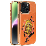 刺繍グラフィティヴィーガンレザーシールド電気めっき磁気スマホケース、iPhone 14 Plus用、iPhone 14用、iPhone 14 Pro用、iPhone 14 Pro Max用