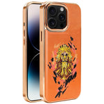 刺繍グラフィティヴィーガンレザーシールド電気めっき磁気スマホケース、iPhone 14 Plus用、iPhone 14用、iPhone 14 Pro用、iPhone 14 Pro Max用