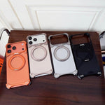 ジャガーオリジナルカラーフレームレス360度回転ホルダーマグネットスマホケース、iPhone 17 Pro Max用、iPhone 17 Pro用