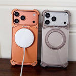 ジャガーオリジナルカラーフレームレス360度回転ホルダーマグネットスマホケース、iPhone 17 Pro Max用、iPhone 17 Pro用