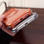 ジャガーオリジナルカラーフレームレス360度回転ホルダーマグネットスマホケース、iPhone 17 Pro Max用、iPhone 17 Pro用