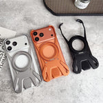 レーシングカー金属フレームレス360度回転ホルダーマグネットスマホケース、iPhone 17 Pro Max用、iPhone 17 Pro用
