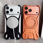 レーシングカー金属フレームレス360度回転ホルダーマグネットスマホケース、iPhone 17 Pro Max用、iPhone 17 Pro用