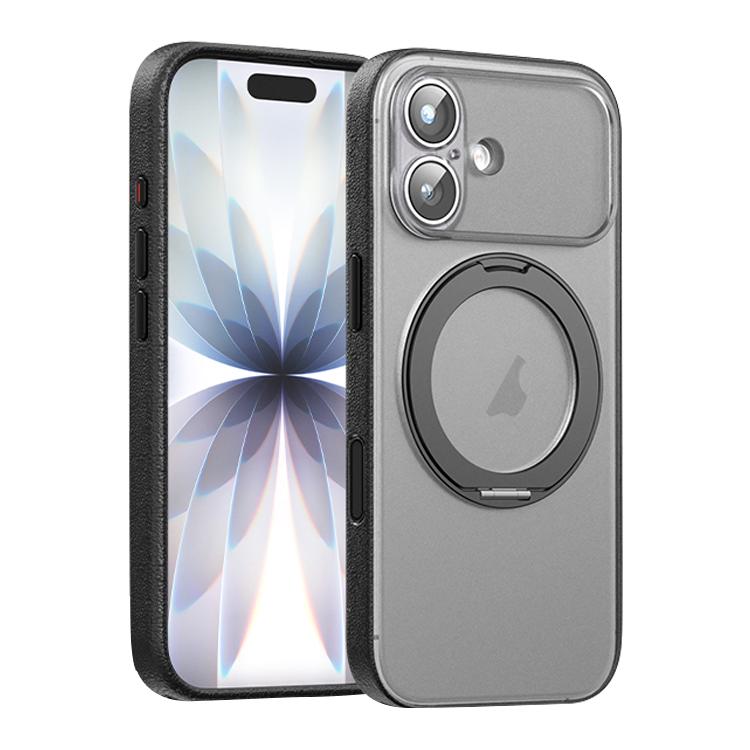 ヴィーガンレザーマグネットスマホケース360度回転スタンド付き、iPhone 17 Pro Max用、iPhone 17 Pro用、iPhone 17用