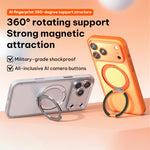 ヴィーガンレザーマグネットスマホケース360度回転スタンド付き、iPhone 17 Pro Max用、iPhone 17 Pro用、iPhone 17用