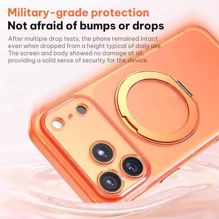 ヴィーガンレザーマグネットスマホケース360度回転スタンド付き、iPhone 17 Pro Max用、iPhone 17 Pro用、iPhone 17用