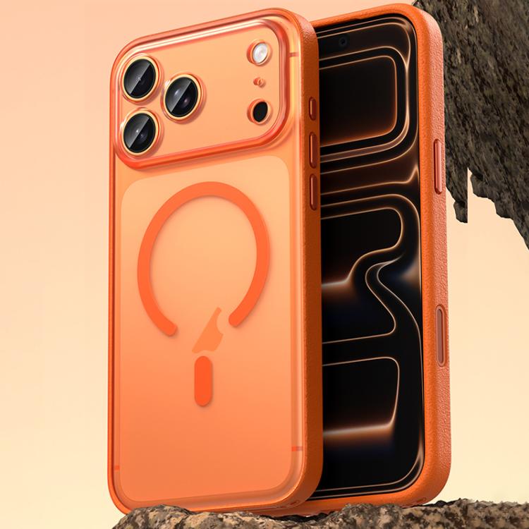 ヴィーガンレザーマグネットスマホケース、iPhone 17 Pro Max用、iPhone 17 Pro用、iPhone 17用
