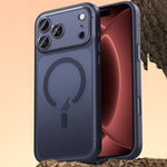 ヴィーガンレザーマグネットスマホケース、iPhone 17 Pro Max用、iPhone 17 Pro用、iPhone 17用