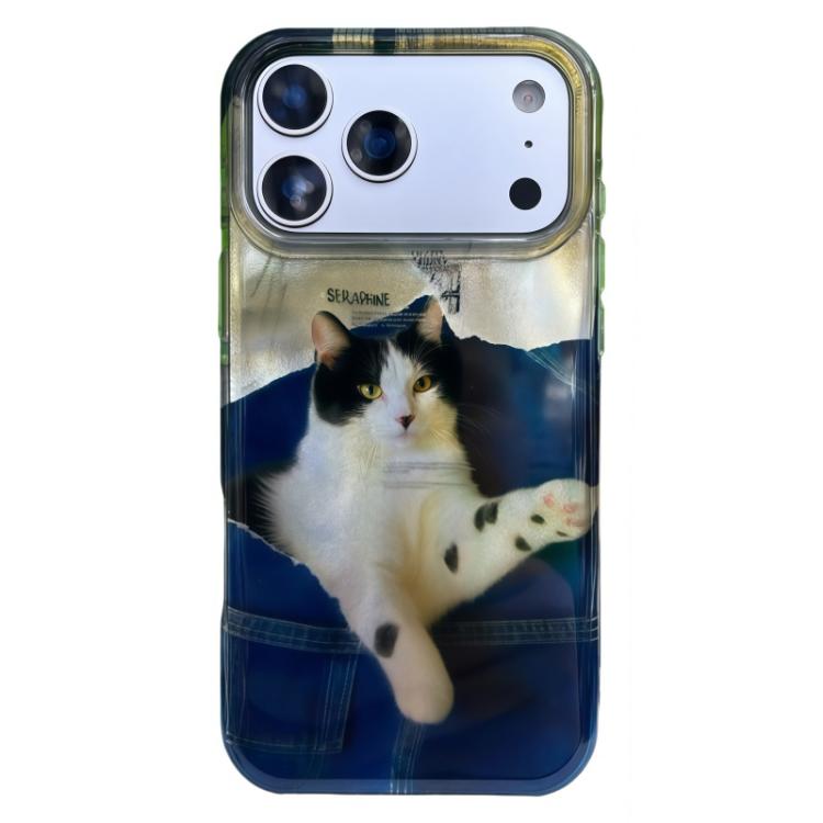 ラウンドエッジIMDパターンTPUスマホケース、iPhone 17 Pro Max用、iPhone 17 Pro用、iPhone 17用
