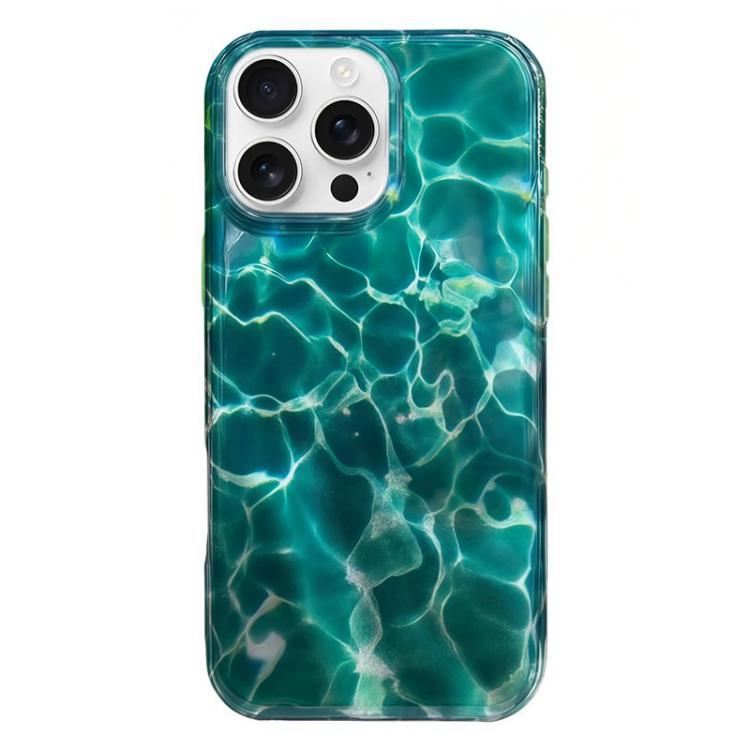 Rounded Edge IMD Pattern TPU Phone Case, For iPhone 16 Pro Max, For iPhone 16 Pro, For iPhone 16