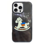 Rounded Edge IMD Pattern TPU Phone Case, For iPhone 16 Pro Max, For iPhone 16 Pro, For iPhone 16