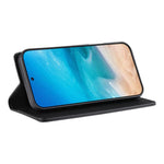 ステッチライン マグネット式 RFID ヴィーガンレザー製スマホケース、iPhone X / XS用、iPhone XR用、iPhone XS Max用、iPhone 8 Plus / 7 Plus用
