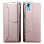 ステッチライン マグネット式 RFID ヴィーガンレザー製スマホケース、iPhone X / XS用、iPhone XR用、iPhone XS Max用、iPhone 8 Plus / 7 Plus用