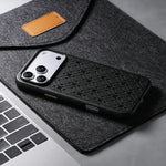 ESEBLE B2 スターライトチェック柄スマホケース、iPhone 17 Pro Max用、iPhone 17 Pro用