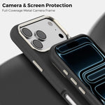Mocome 無地マグネット衝撃吸収スマホケース、iPhone 17 Pro Max用、iPhone 17 Pro用