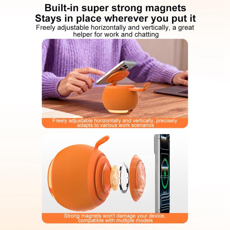 ZGA WX08 多機能Bluetoothスピーカー 15W ワイヤレス電話・時計充電器、WX08