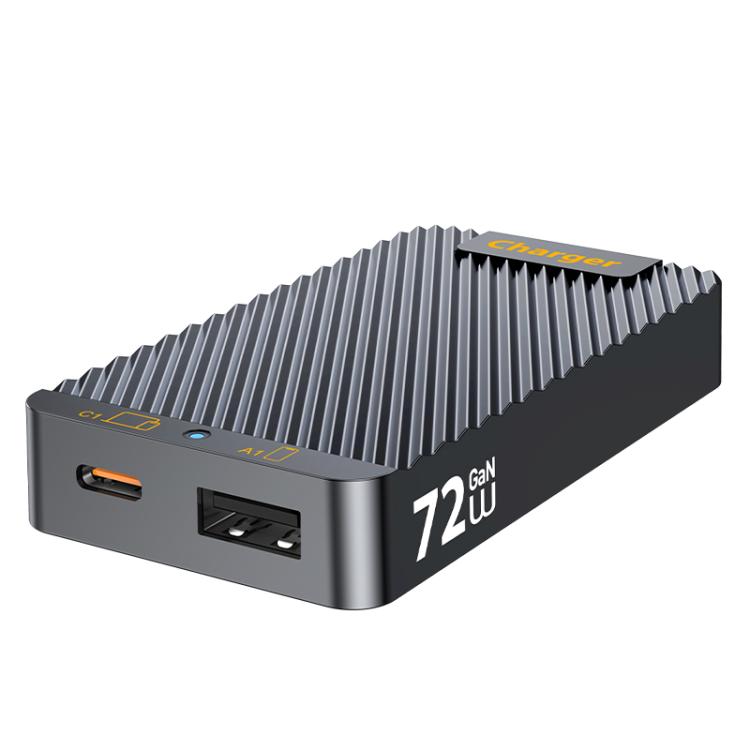 WLX-902 72W Type-C と USB デュアルポート GaN 超薄型カードサイズ高速充電器、EUプラグ、USプラグ、UKプラグ、AUプラグ