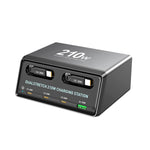 WXL-60E 210W 6-in-1 デスクトップ多ポート充電ステーション 内蔵デュアル伸縮ケーブル, WXL-60E
