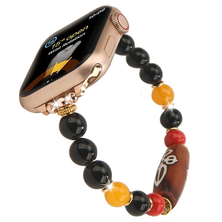 チベットビーズブレスレットウォッチバンド、Apple Watch 46mm / 49mm / 45mm / 44mm用、Apple Watch 42mm / 41mm / 40mm / 38mm用