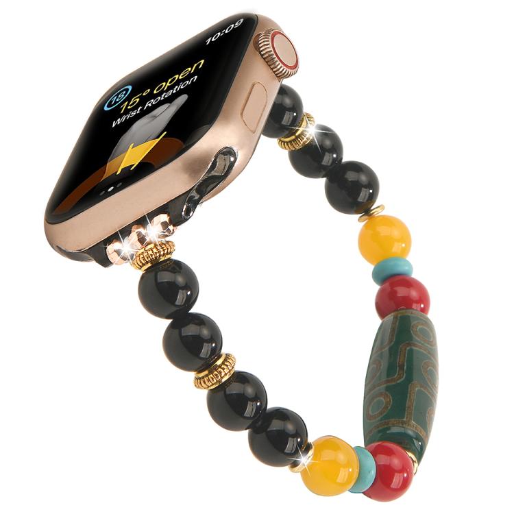 チベットビーズブレスレットウォッチバンド、Apple Watch 46mm / 49mm / 45mm / 44mm用、Apple Watch 42mm / 41mm / 40mm / 38mm用